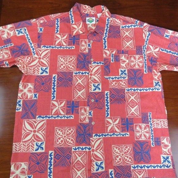 Flipbox Other - VTG FLIPBOX RED BLUE PATTERNED Casual Shirt